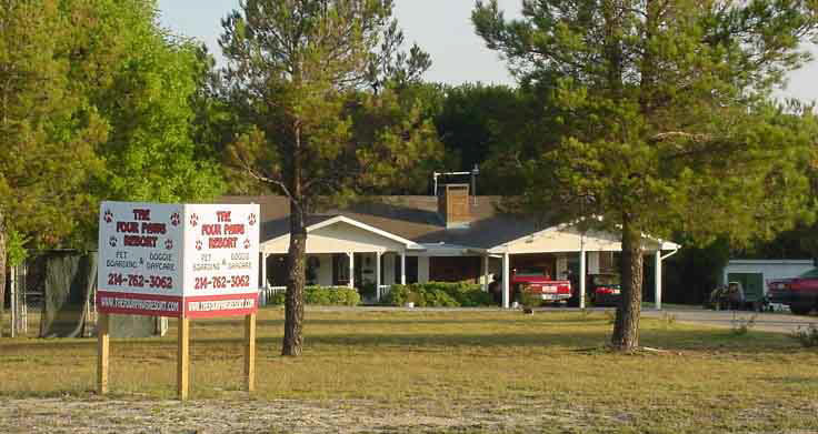 The Four Paws Resort's kennel in McKinney, Texas.  We also serve surrounding areas - Wylie, Parker, Allen, Murphy, Plano, etc